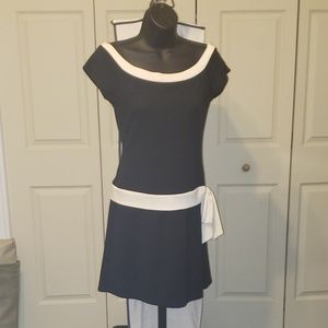 Black and  Cream mod dress